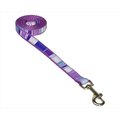 Sassy Dog Wear Sassy Dog Wear STRIPE-PURPLE-MULTI1-L 4 ft. Stripe Dog Leash; Purple - Extra Small STRIPE-PURPLE/MULTI1-L